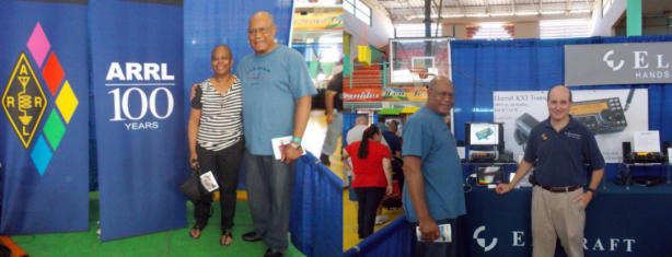 Don Lewis, KI4D and Mrs. Lewis and Eric Swartz (WA6HHQ) of Elecraft at ARRL Puerto Rico State Convention 2014