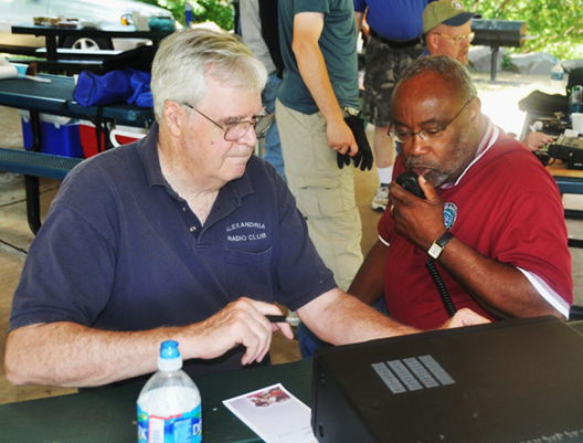 Alexandria Mayor Euille (Right) on the Radio