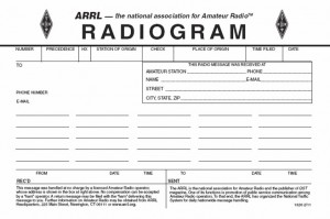 ARRL Radiogram Sample