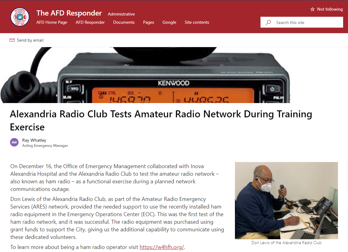 Freewave MM2  Amateur Radio Club